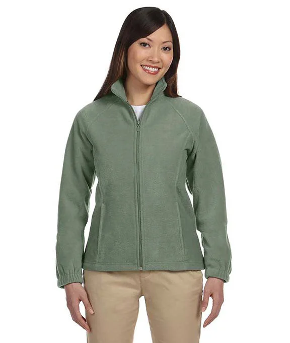 M990W - Harriton Ladies 8 oz. Full-Zip Fleece Jacket | Dill