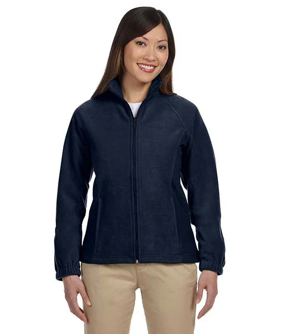 M990W - Harriton Ladies 8 oz. Full-Zip Fleece Jacket | Navy