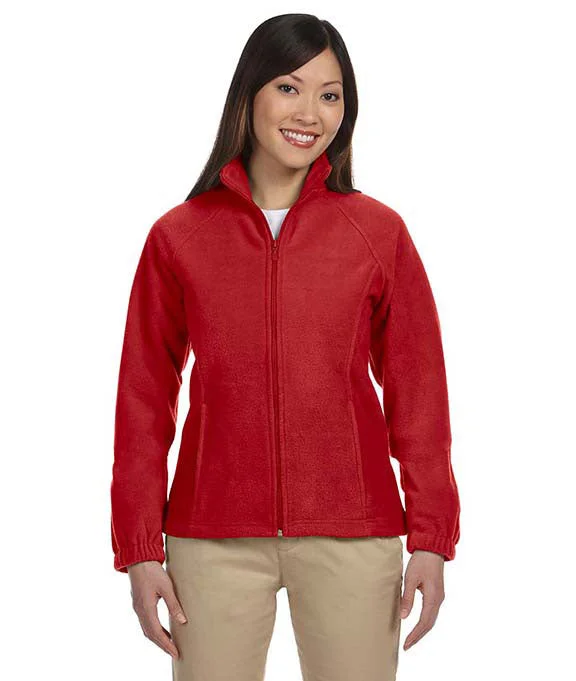 M990W - Harriton Ladies 8 oz. Full-Zip Fleece Jacket | Red