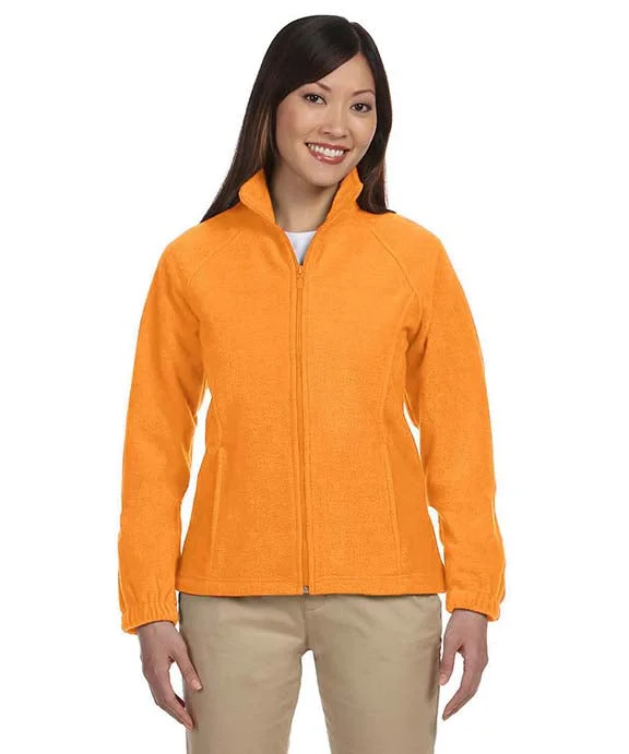 M990W - Harriton Ladies 8 oz. Full-Zip Fleece Jacket | Safety Orange