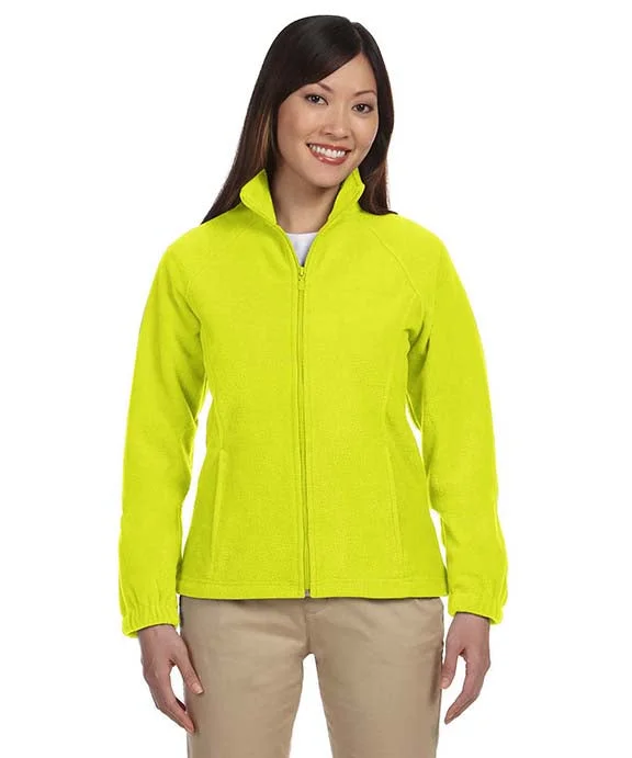 M990W - Harriton Ladies 8 oz. Full-Zip Fleece Jacket | Safety Yellow