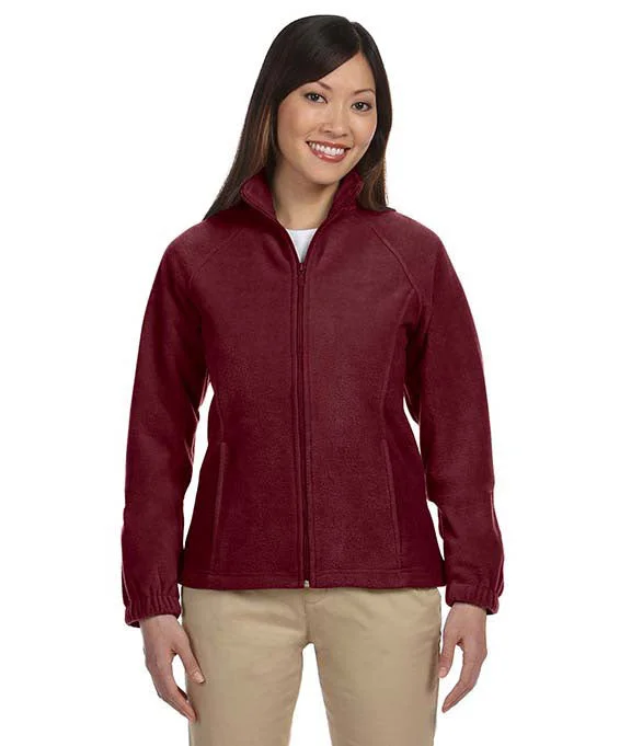 M990W - Harriton Ladies 8 oz. Full-Zip Fleece Jacket | Wine