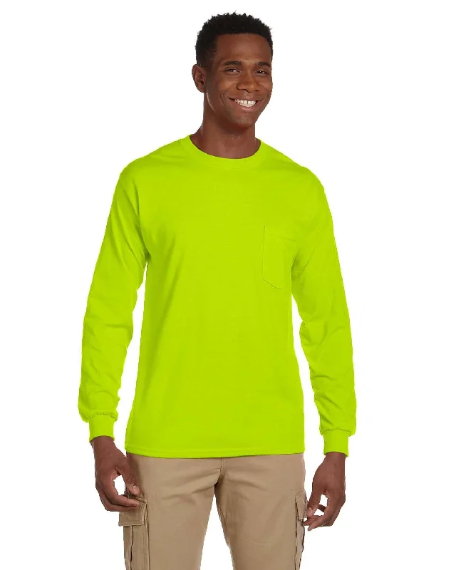 Gildan G241 Adult Ultra Cotton Long-Sleeve Pocket T-Shirt