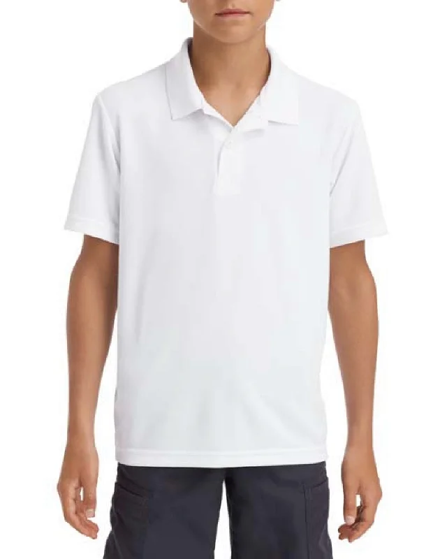 Gildan G458B Performance Youth 5.6 oz. Double Pique Polo