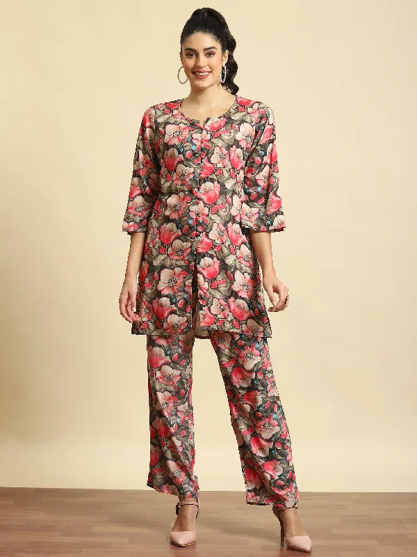 Women Multicolor Floral Printed Co-Ord Set