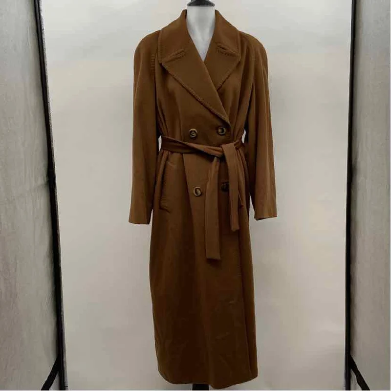 Cinzia Rocca Women's Size 10 Brown Solid Coat