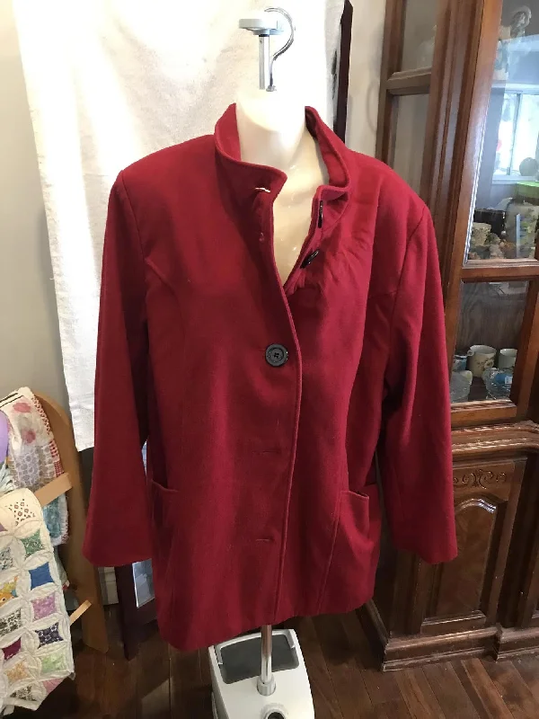 Pennington 's Wool Red Winter Coat - GU