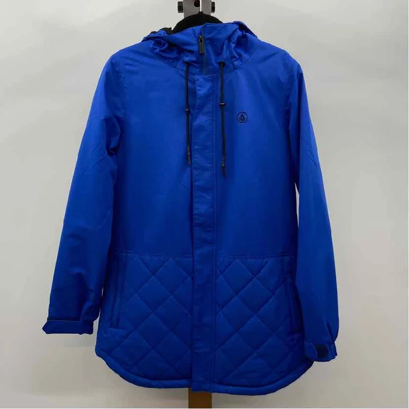 Volcom Women's Size L Blue Solid Coat