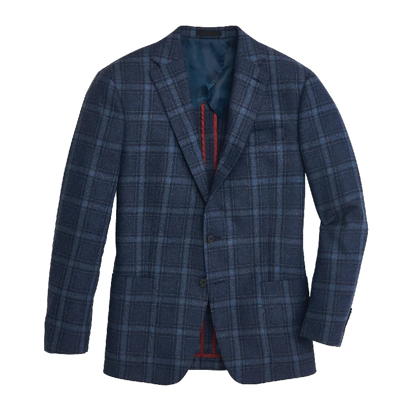 Loro Piana Country Blue Plaid Sport Coat