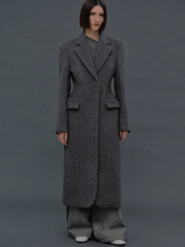 Holin Hourglass Coat, Cobblestone