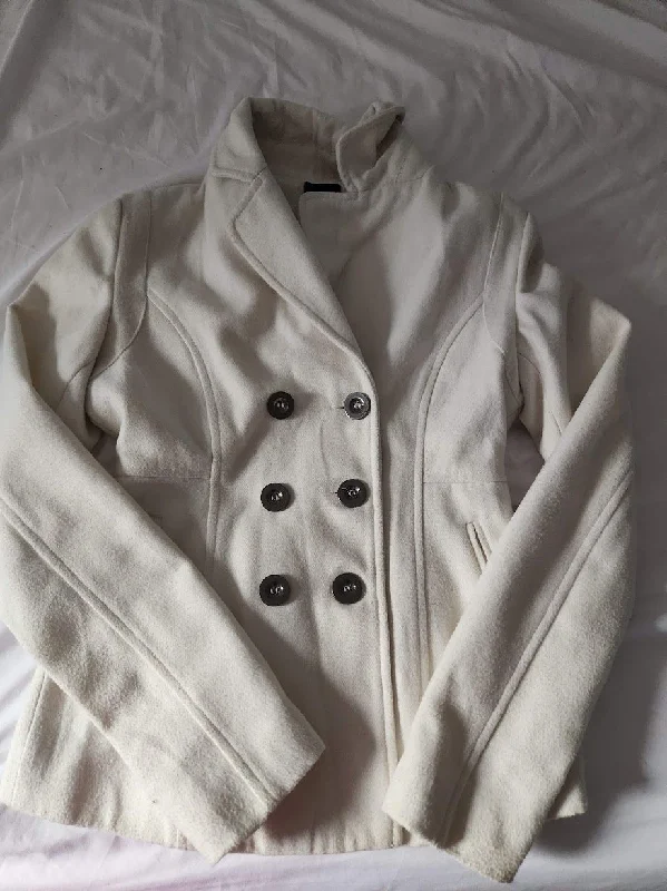 2B Bebe Off white coat, length approx 22" Women's - XS