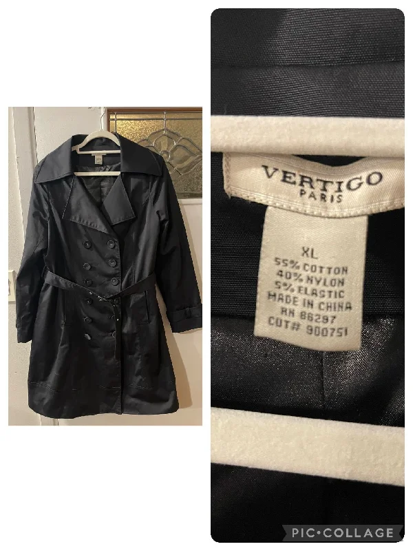 VERTIGO BLK RAINCOAT  Women's - XL