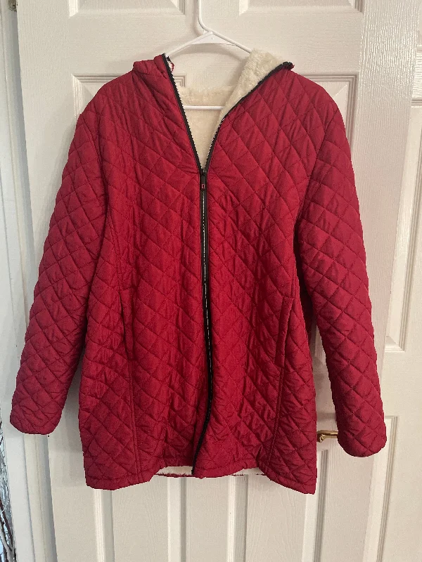 Unknown Red Fleece-lined coat Women's - M