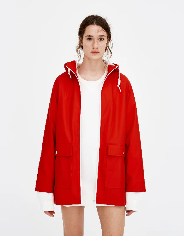 Hooded raincoat