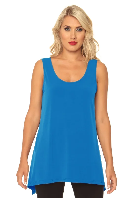 Turquoise Blue Reversible Tank