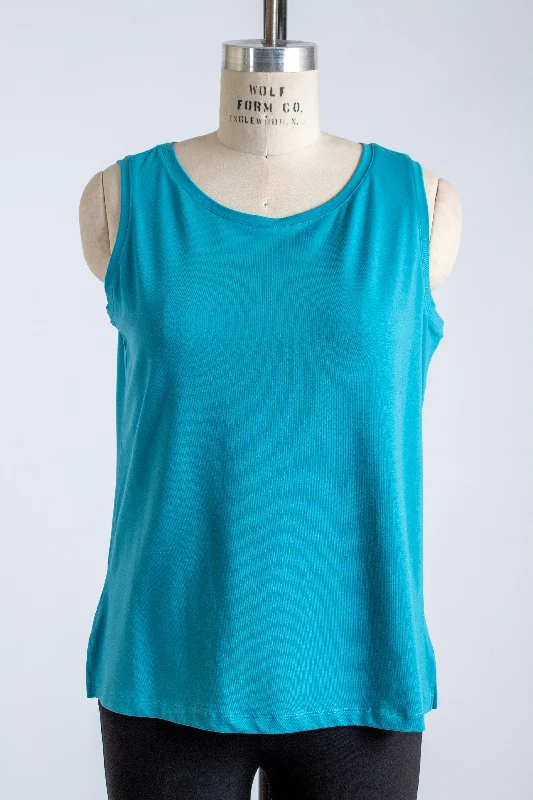 Capri Blue Knit Tank