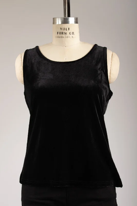 Black Velvet Tank Top