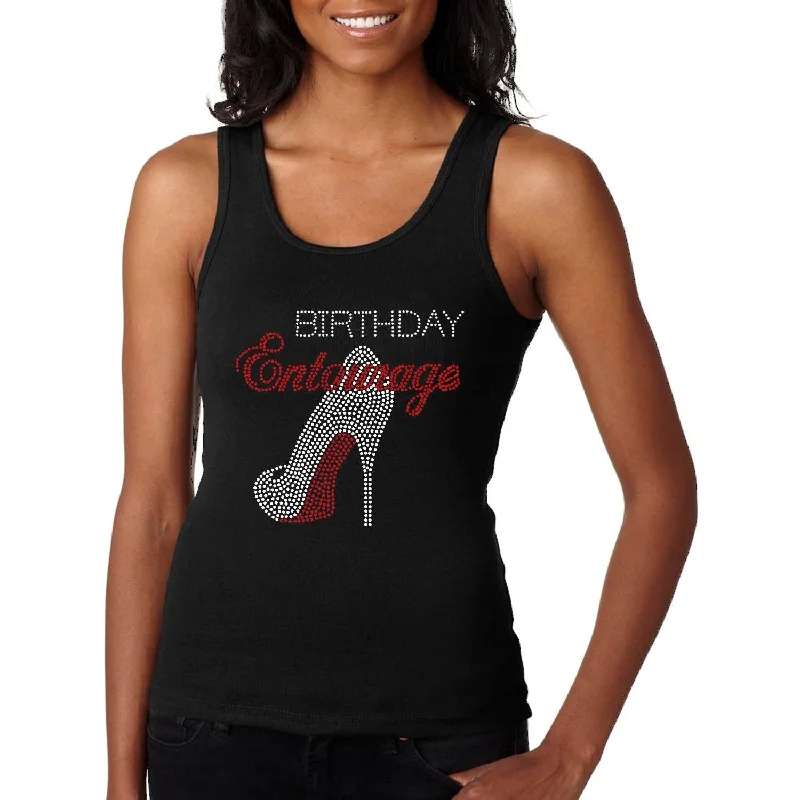 Birthday Entourage Rhinestone Tank Top