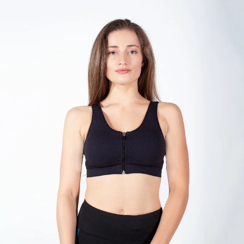 Runner Island Black Give Me A Boost Sports Bra