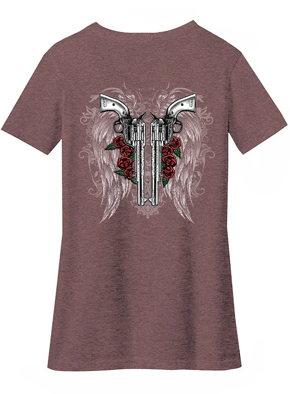 Women's  Puff "Fallen Angel" V-neck