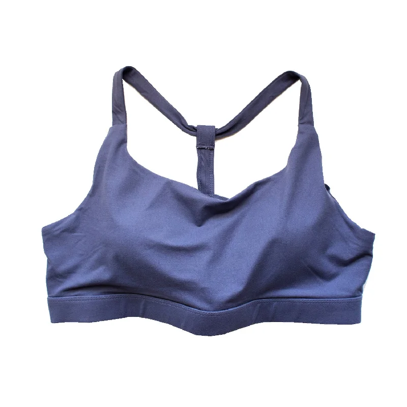 Runner Island Plus Size Country Denim Blue Sports Bra