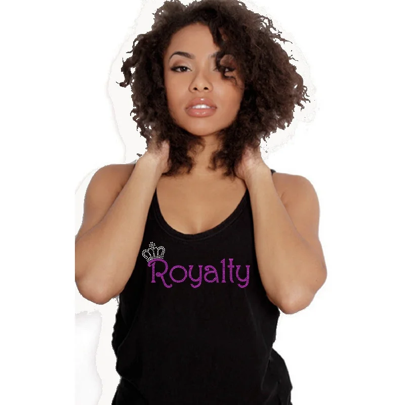 Royalty Rhinestone Self Expression Tank Top T Shirt