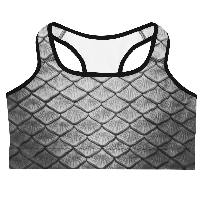 Starcrossed Silver Sports Bra