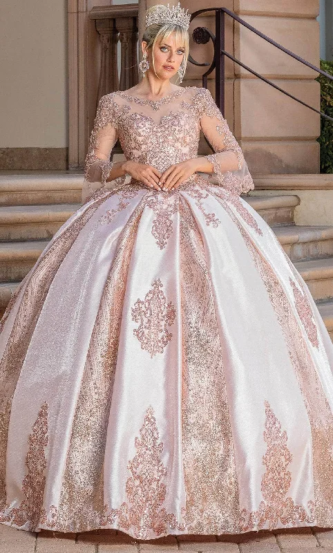 Dancing Queen 1665 - Bell Sleeve Ballgown