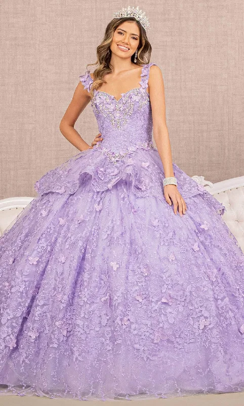 Elizabeth K GL3112 - Appliqued Gown