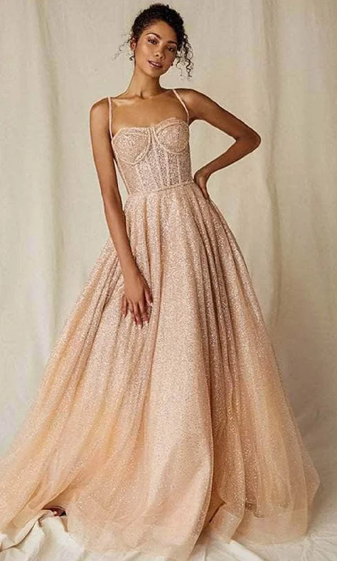 Eureka Fashion 9900 - Sleeveless Bustier Prom Gown