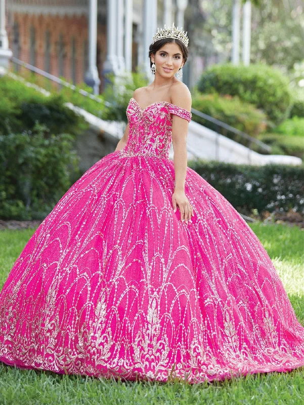 Fiesta Gowns - 56463 Patterned Details Quinceanera Dresses