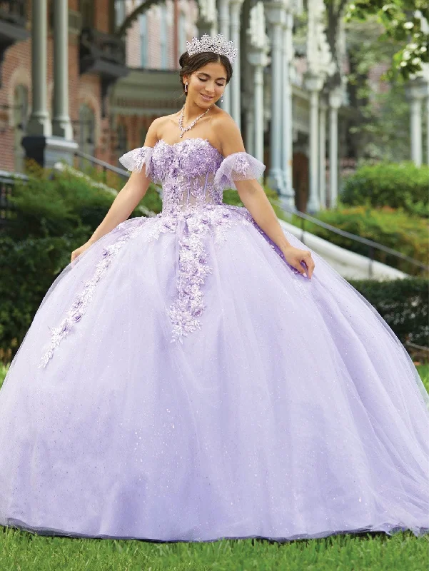 Fiesta Gowns - 56465 Floral Applique Quinceanera Dresses