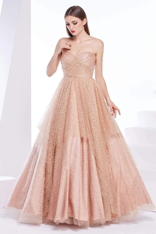 J'Adore Dresses J14016 - Pleated Sweetheart Ballgown