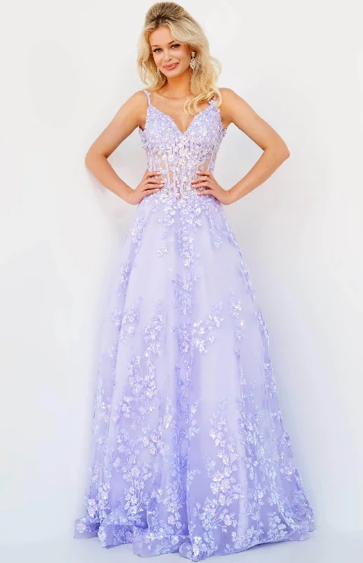 Jovani 63170SC - Applique Dress