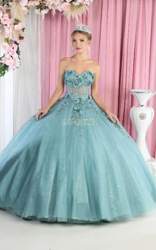 May Queen LK188 - Strapless Ballgown