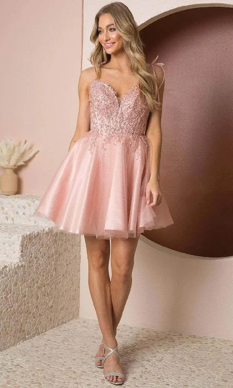 Nox Anabel F732 - Beaded Sweetheart Cocktail Dress