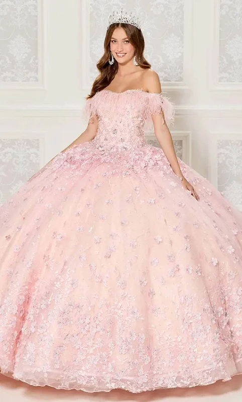 Princesa by Ariana Vara PR30115 - Feathered Ballgown